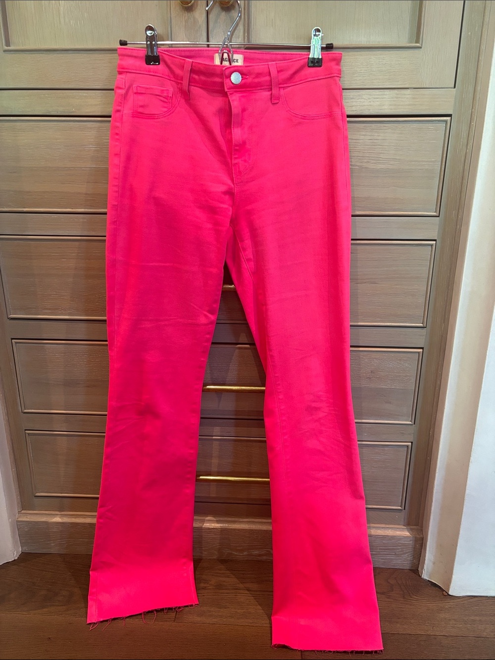 L'AGENCE Hot Pink Flare Jeans